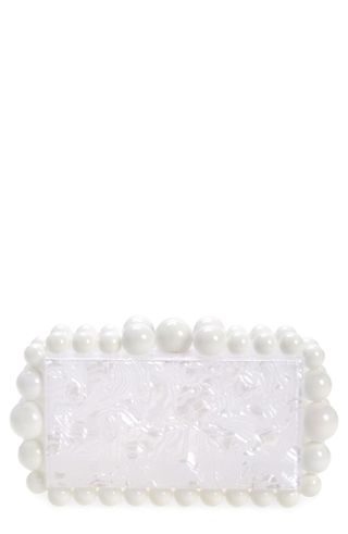 Cult Gaia + Eos Beaded Acrylic Box Clutch