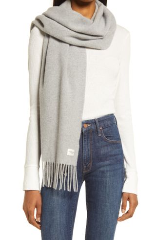 Rag & Bone + Addison Skinny Recycled Wool Blend Scarf