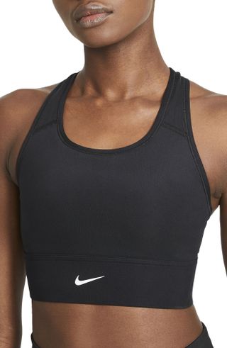 Nike + Dri-Fit Swoosh Padded Longline Sports Bra