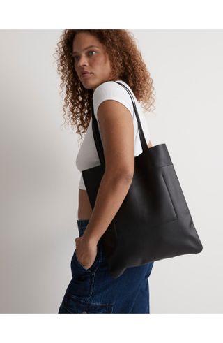 Madewell + The Magazine Leather Tote Bag