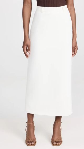 Pixie Market + Nia White Maxi Skirt