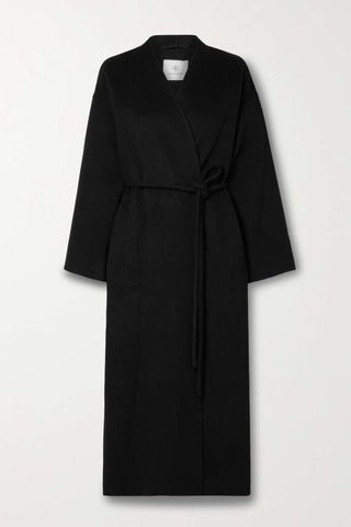 Anine Bing + Hunter Oversized Belted Wool and Cashmere-Blend Coat