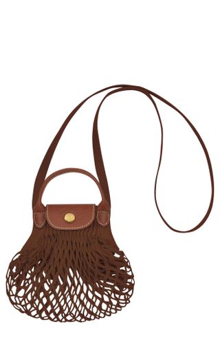 Longchamp + Le Pliage Extra Small Filet Knit Shoulder Bag