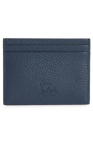 Christian Louboutin + Kios Spikes Calfskin Leather Card Case