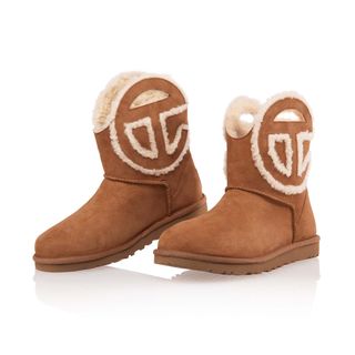 Ugg x Telfar + Logo Mini Chestnut Boots