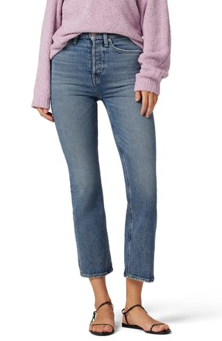 Hudson Jeans + Faye Ultra High Waist Crop Bootcut Jeans
