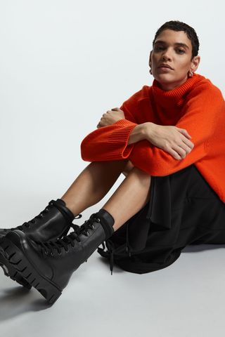 COS + Chunky Lace Up Boots