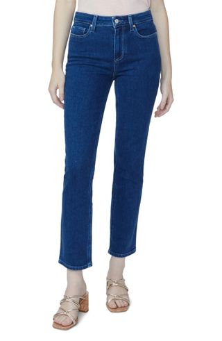 Paige + Cindy High Waist Straight Leg Jeans