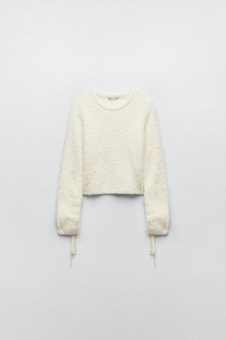 Zara + Faux Fur Sweatshirt