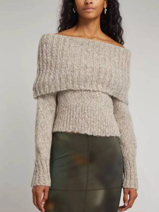 Paloma Wool + Carlota Off-Shoulder Knitted Jumper