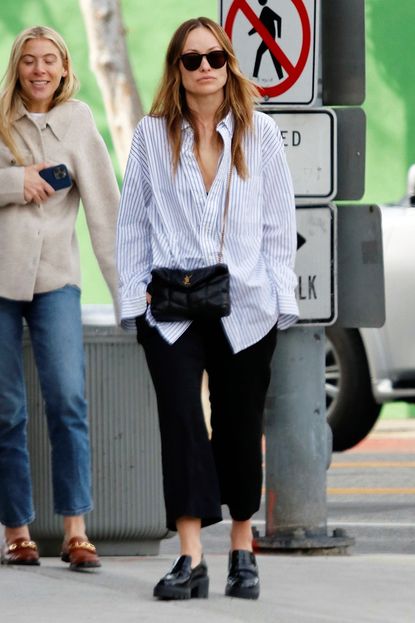 Olivia Wilde Wore the Best Shoes to Pair With Cropped Pants | Who What Wear