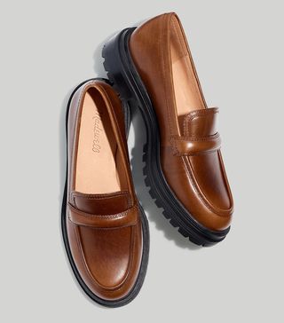 Madewell + The Bradley Lugsole Loafers in Leather