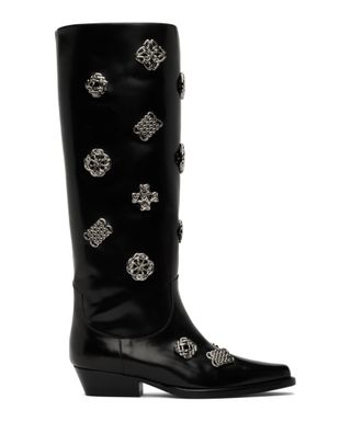 Toga Pulla + Leather Embellished Tall Boots