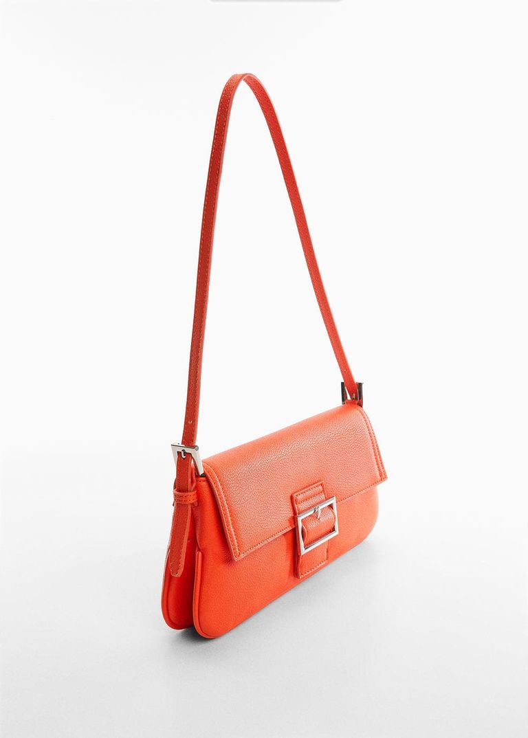 CLEAR TOP HANDLE PURSE- ORANGE