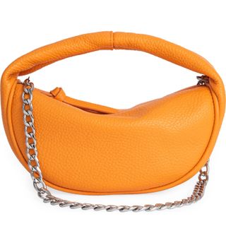 By Far + Baby Cush Leather Top Handle Bag