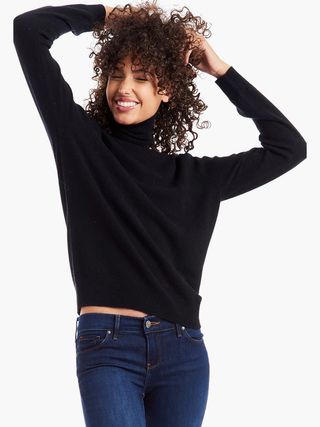 Mott & Bow + The Cashmere Turtleneck Willow Sweater