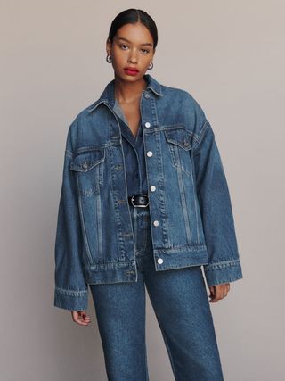 Reformation + Brooks Oversized Denim Jacket