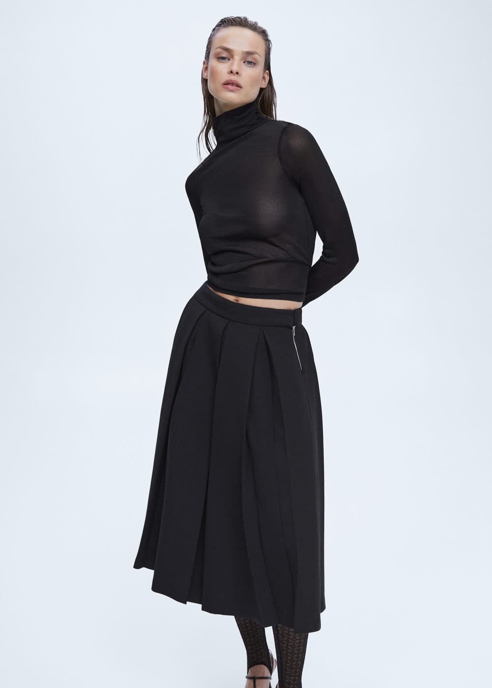 H&M Just Dropped a $50 Version of This Runway Skirt Trend | Who What Wear