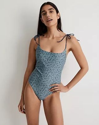 Madewell + Reversible Tie Spaghetti-Strap One-Piece Swimsuit