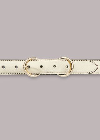 Whistles + Pewter Double Ring Buckle Belt