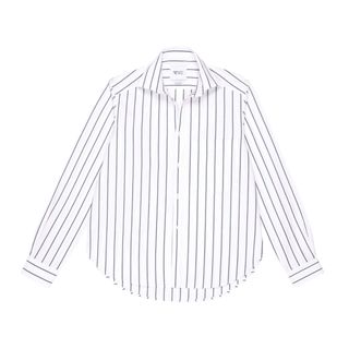 With Nothing Underneath + The Classic Stripe Poplin Shirt