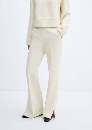 Mango + Straight Trousers With Openings