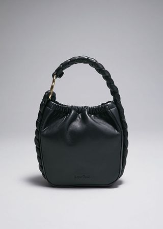 & Other Stories + Braided Leather Bucket Bag