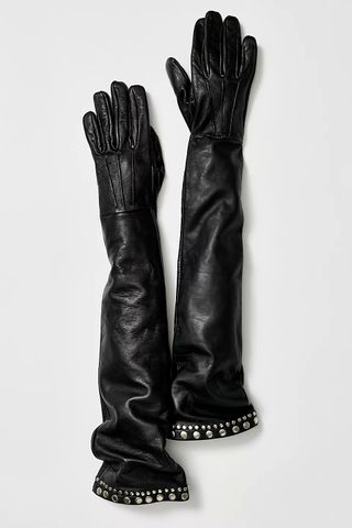 Understated Leather + Wild Cat Long Gloves