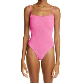 Hunza G + Pamela Crinkle One-Piece Swimsuit