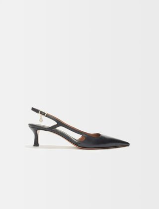 Maje + Fayna Pointed-Toe Pumps With Straps