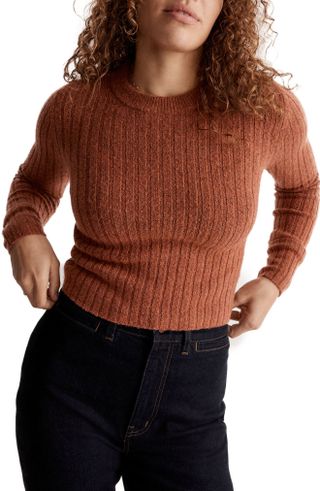 Madewell + Readfield Rib Slim Fit Pullover Sweater