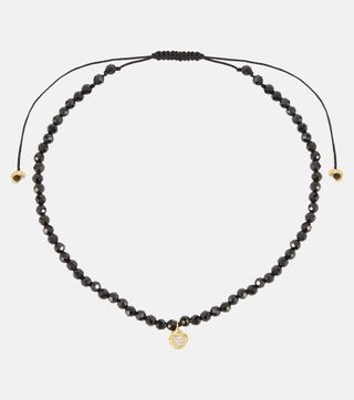 ELHANATI + Cha-Cha 18kt Gold Anklet with Diamond and Spinels