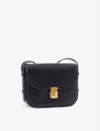 Soeur + Belissima Branded-Buckle Mini Leather Cross-Body Bag