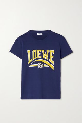 Loewe + Printed Cotton-Jersey T-Shirt