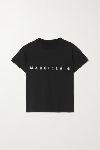 Mm6 Maison Margiela + Printed Cotton-Jersey T-Shirt