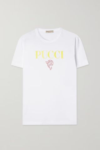 Pucci + Appliquéd Cotton-Jersey T-Shirt