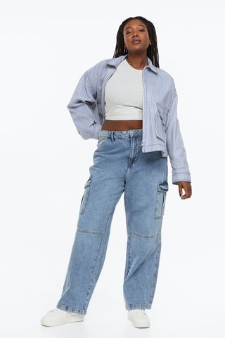 H&M + H&M+ 90s Baggy High Cargo Jeans