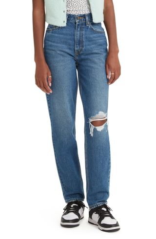 LEVI'S + '80s Ripped High Waist Mom Jeans