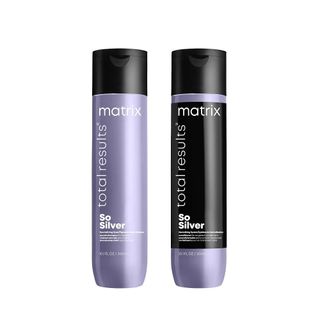 Matrix + Total Results So Silver Color Depositing Purple Shampoo & Conditioner