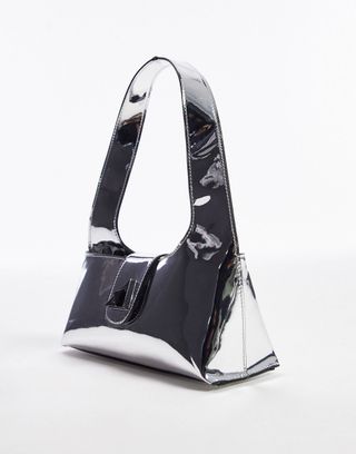 Topshop + Sami Mirrored Triangle Trophy Shoulder Bag