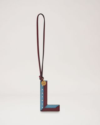 Mulberry + Bi-Colour Leather Keyring