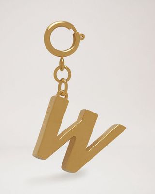 Mulberry + Alphabet Brass Keyring