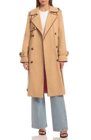 Avec Les Filles + Stretch Cotton Trench Coat