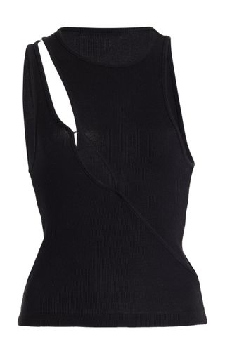 K.ngsley + R3 Stretch-Cotton Cutout Tank Top