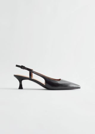 & Other Stories + Slingback Leather Pumps