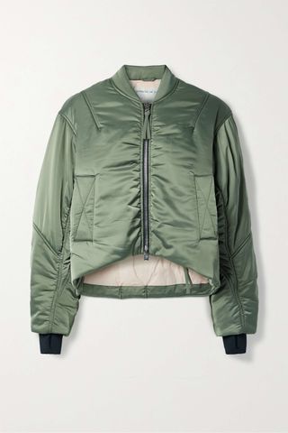 Shoreditch Ski Club + Sofie Oversized Recycled-Satin Bomber Jacket