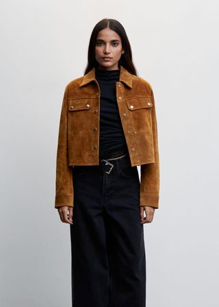 Mango + Pocket Leather Jacket