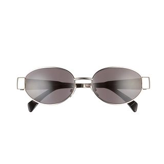 Celine + Triomphe 54mm Oval Sunglasses
