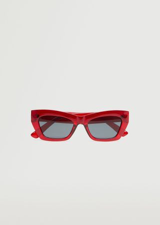 Mango + Acetate Frame Sunglasses