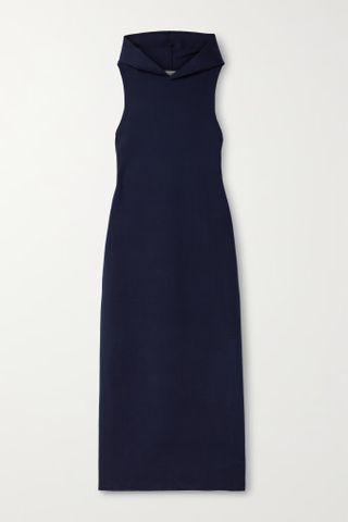 Tibi + Hooded Stretch-Cashmere Maxi Dress